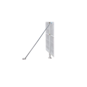 Mobile fence support strut | Height: approx. 1.60 m, for 2.00 m Mobile fence | galvanized with clamp with peg